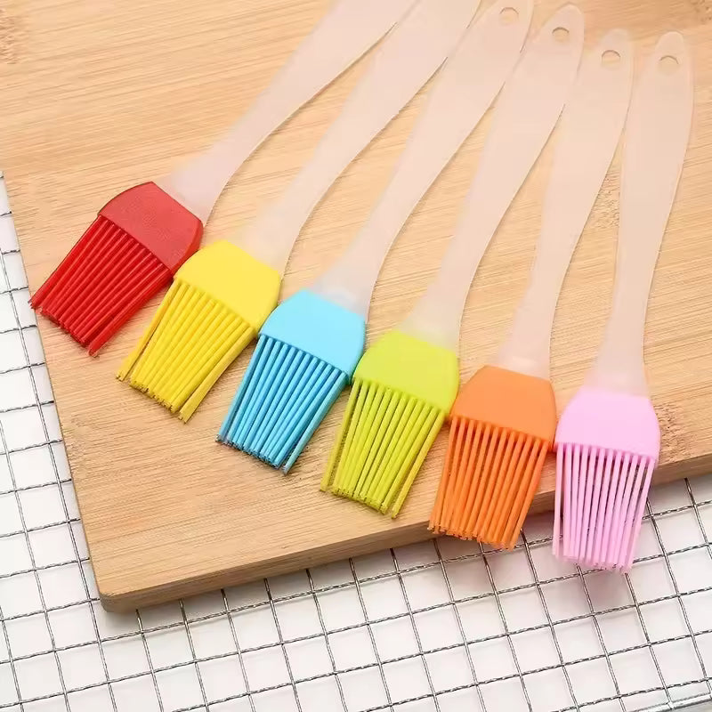 1PCS Silicone Oil Brush Basting Brush DIY Cake Bread Butter Baking Brushes Kitchen Cooking Barbecue Accessories BBQ Tools