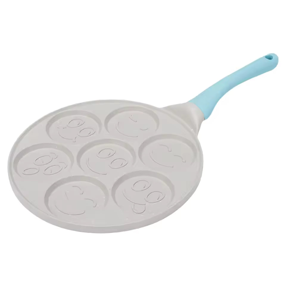 7/4 Cups Frying Pot Breakfast Maker Cooking Egg Pan Non-stick Griddle Pancake Steak Pan Thickened Mini Pancakes Maker for Kids