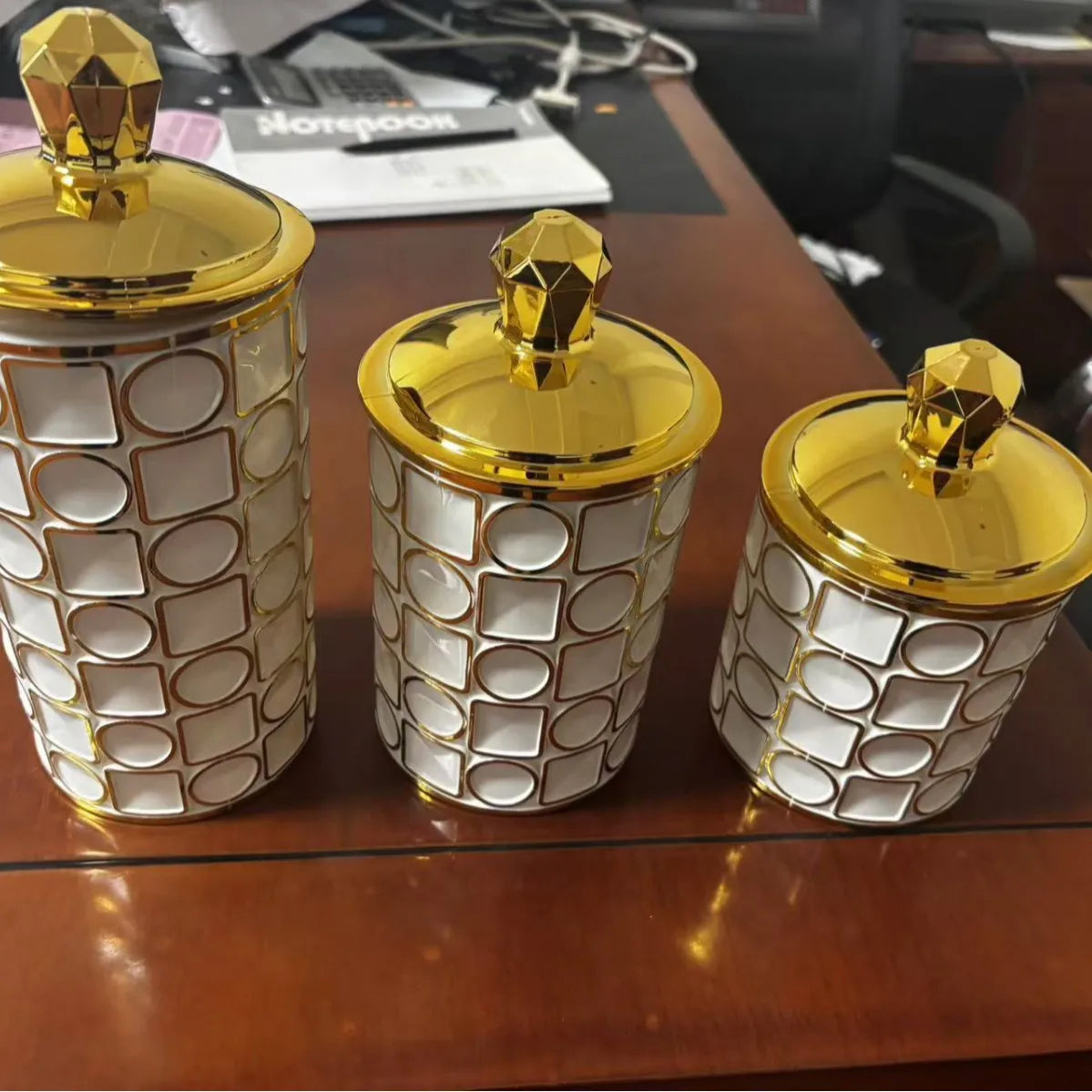 Plastic Sealed Jar 3pcs Moisture-proof Storage Tank Candy Jar Grain Jar Tea Caddy Storage Bottle Food Organizer Storages Box