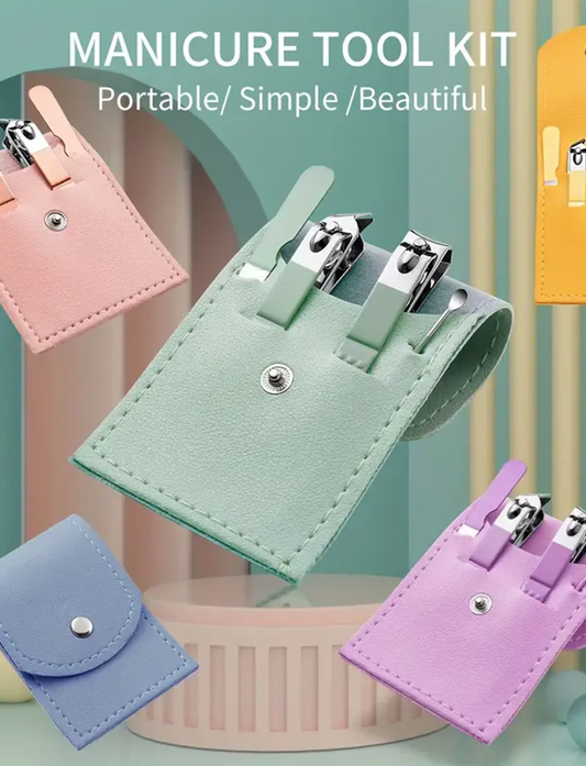 4 Pcs/Set Nail Clipper Manicure Set High Quality Stainless Nail Cutter Pedicure Scissor Cuticle Nipper Nail Tools Personal Care