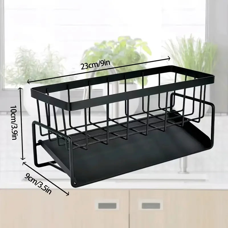 Kitchen Sink Storage Rack Punch-free Bathroom Kitchen Faucet Sponge Rack Sink Drain Rack Bathroom Supplies Rack