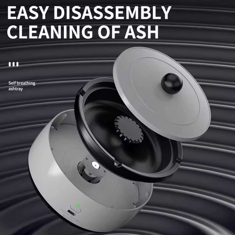 Car Odor Eliminator Efficient Car Ashtray with 360-degree Wind Circulation Multiple Filtering for Easy for Multifunctional