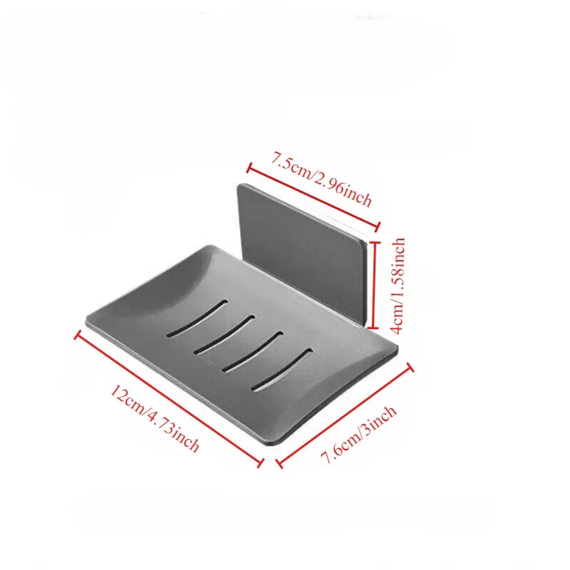 Bathroom stainless steel Soap Dish Free-Punching Wall Mounted Soap Sponge Holder Organizer Accessories Kitchen Soap Holder