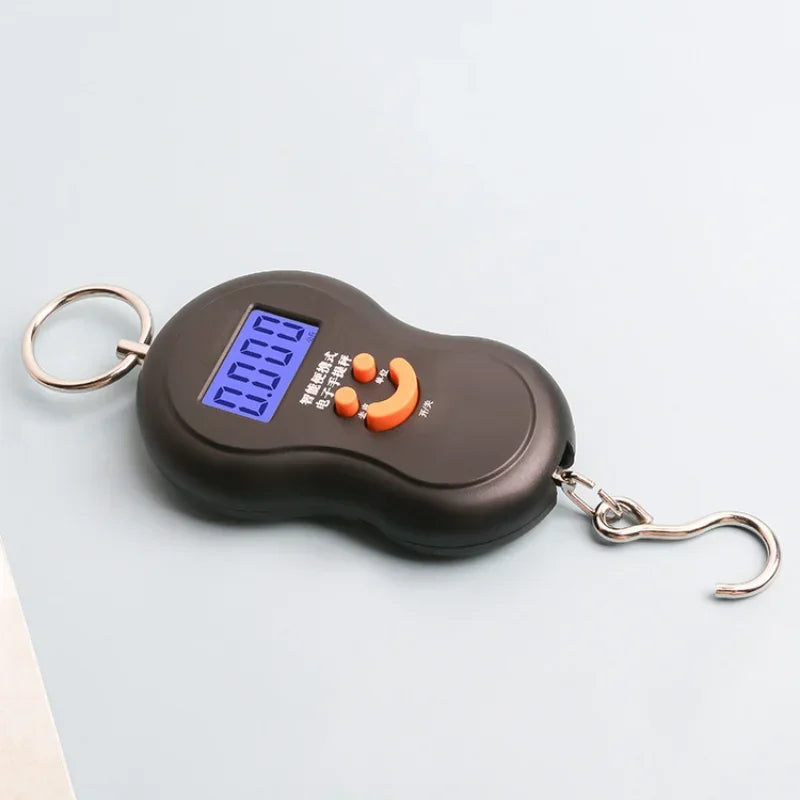 Portable Digital Scale for Hand Bag, Fish, Suitcase, Up to 50kg