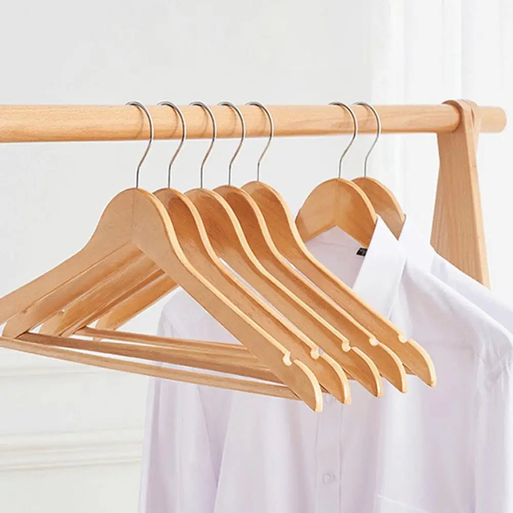 Sturdy Wooden Hangers Reusable Coat Hangers High Durability Clothing Coat Hanger Rack Accessories Good Load-bearing