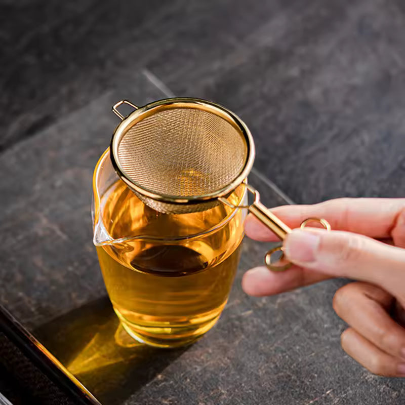 Japanese 304 Stainless Steel Tea Infuser Fine Mesh Kung Fu Tea Strainer Teapot Leaf Filter Sieve Kitchen Teaware Accessories