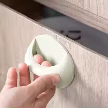 8pcs Adhesive Door Knobs Punch-Free Cupboard Pull Handles Sticky Wardrobe Handles For Drawer Cabinet Durable Easy