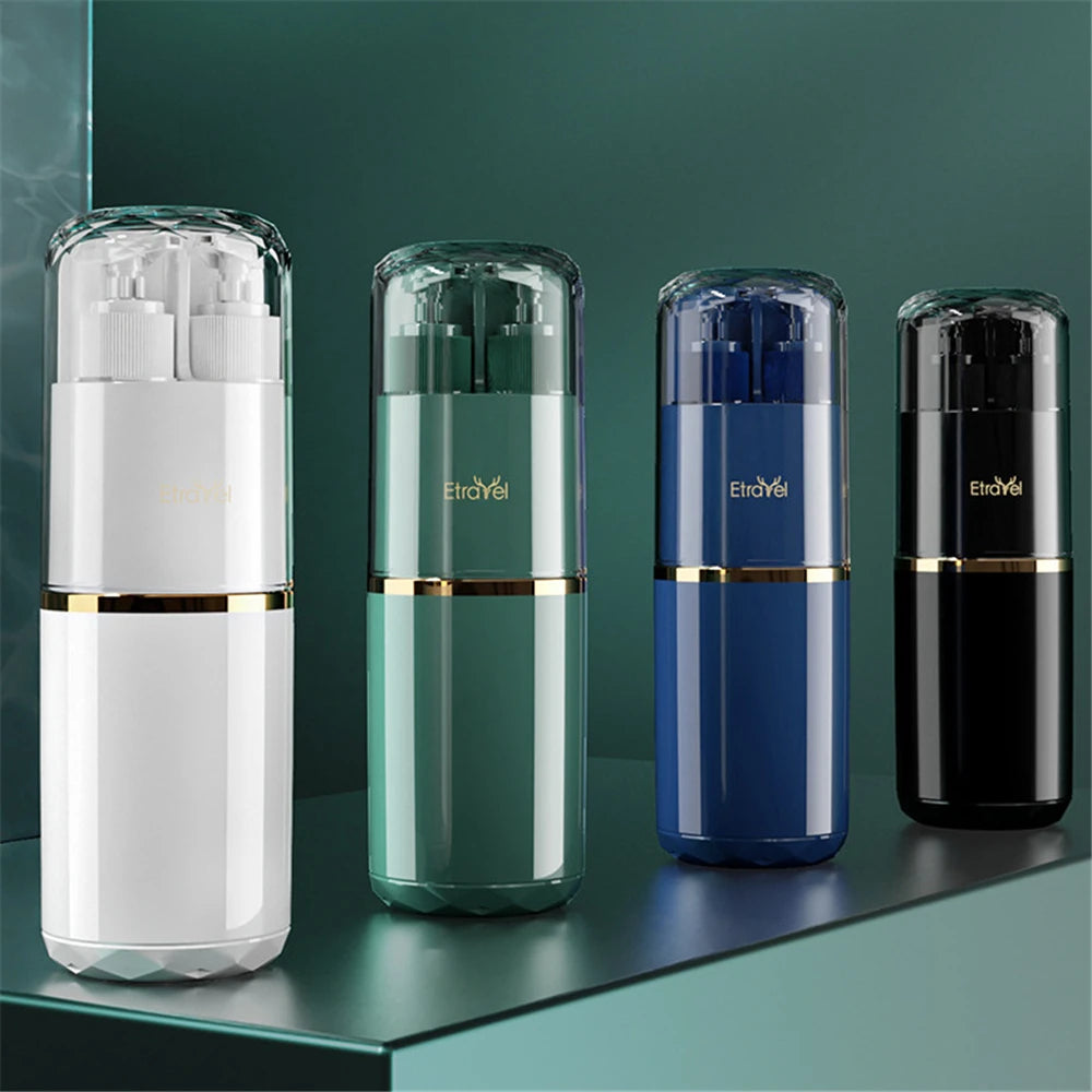 Travel Wash Set Toothpaste Shampoo Storage Bottle Outdoor Portable Toiletries Organizer Box Mouthwash Cup Bathroom Accessories