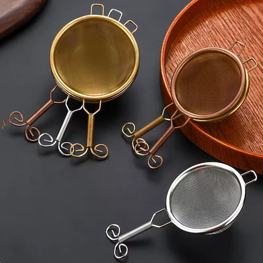 Japanese 304 Stainless Steel Tea Infuser Fine Mesh Kung Fu Tea Strainer Teapot Leaf Filter Sieve Kitchen Teaware Accessories