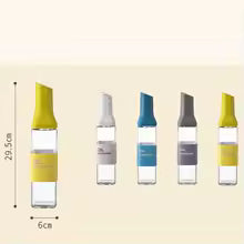 New 500ml Automatic Opening Glass Oil Bottle Four Colors Pouring No Oil Leakage Easy to Clean Oil Dispenser for Kitchen