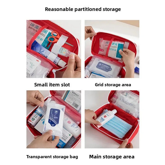 Portable Travel Health Kit Emergency Outdoor Bag Portable Medicine Storage Bag Student Anti-Epidemic Bag First Aid Medical Bag