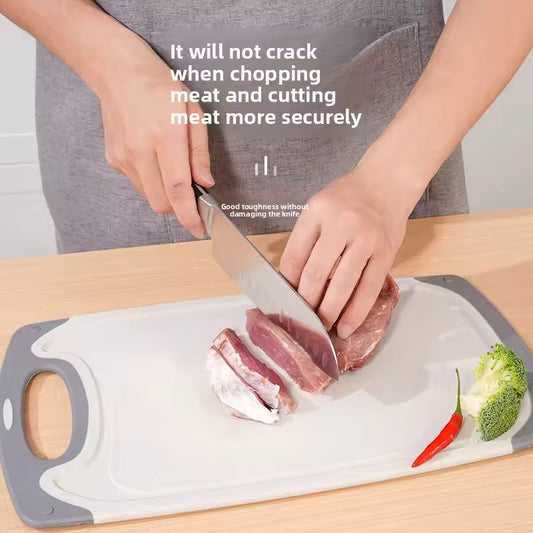 Double-Sided PP Plastic Marble Patterned Kitchen Chopping Board Wall-Mounted Meat And Vegetable Cutting Board Multi-Functional H