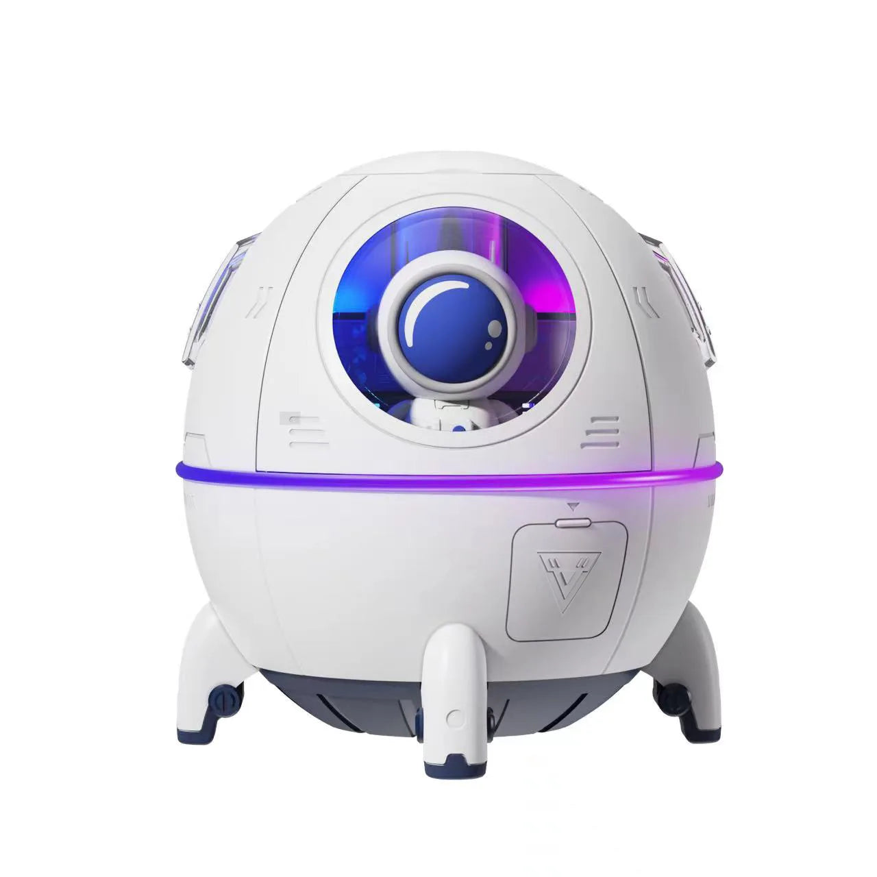 Desktop Space Capsule Air Humidifier Ultrasonic Cool Mist Aromatherapy Water Diffuser with Led Light Astronaut Humidificador