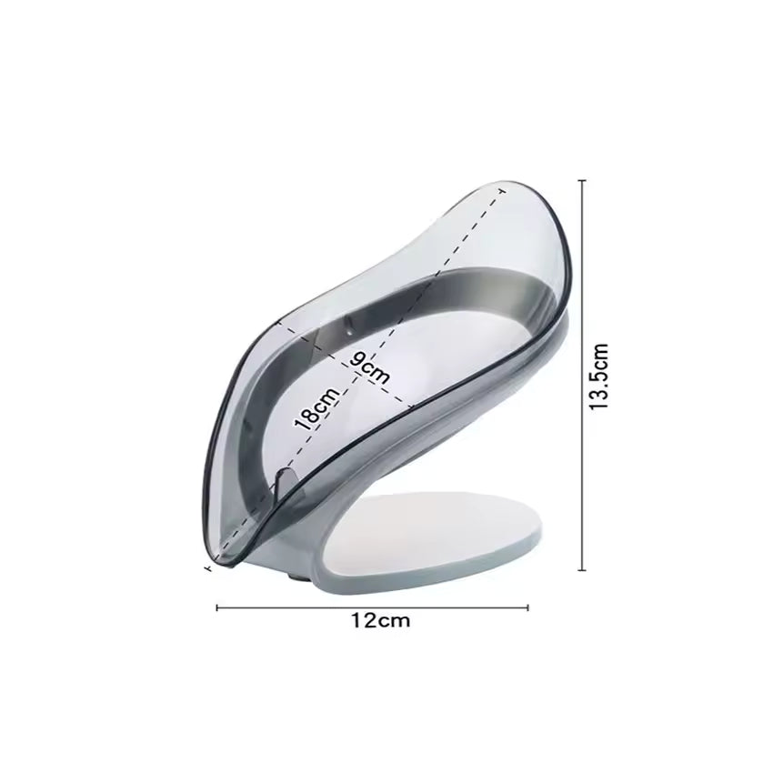 Leaf Shape Soap Box, Non - slip Drain Soap Storage Case Container, Bathroom and Kitchen Dish Storage Box, Bathroom Accessorie