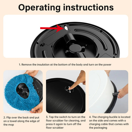 Intelligent Floor Mopping Robot Fully Automatic Lazy Person Cleaner Household Floor Wet And Dry Care Machine Household Cleaning