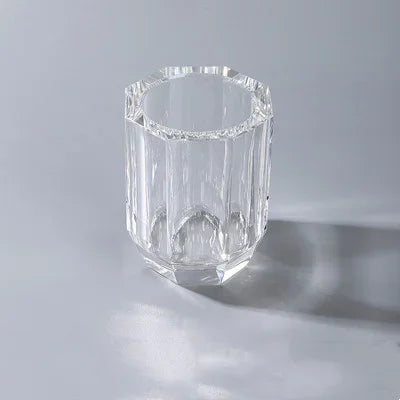 Bathroom Set Crystal Glass Liquid Soap Dispenser & Dish Toothbrush Holder Gargle Cup Luxury Birthday Presents Tabletop Ornaments