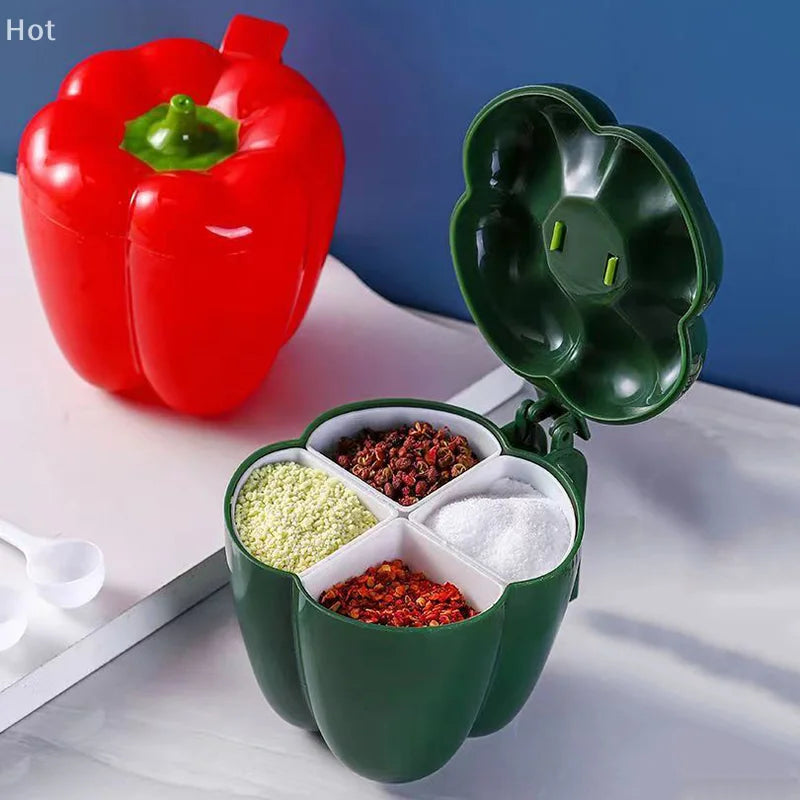 1Pc Plastic Creative Seasoning Jar Container Spice Rack Organizer Outdoor Camping Seasoning Bottle Kitchen Gadget Set