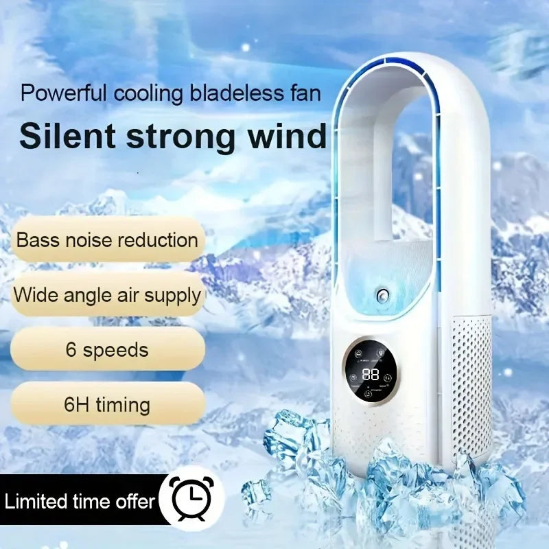 Brushless DC Ventilateur Desk Cooler Cooling Air Humidifier Usb Table Bladeless Mist Fan Home Outdoor Ventilateur Portable Amagi