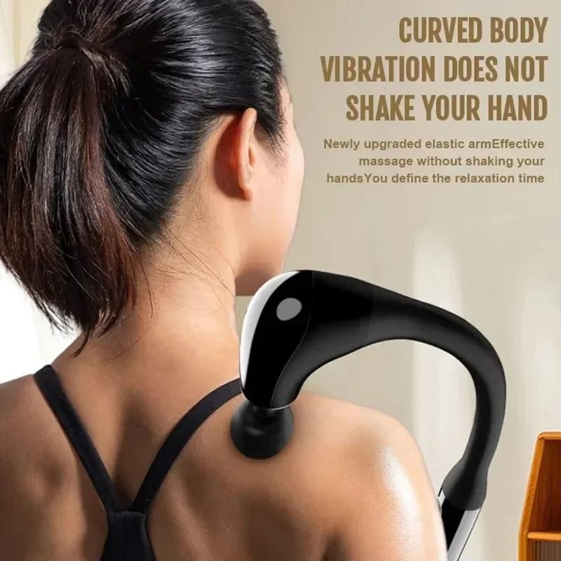 2025 Smart Fascia Gun Electric Massager 5 Gear Hammer Rechargeable Fascia Gun Home Handheld Hammer Back Artifact Body Massager