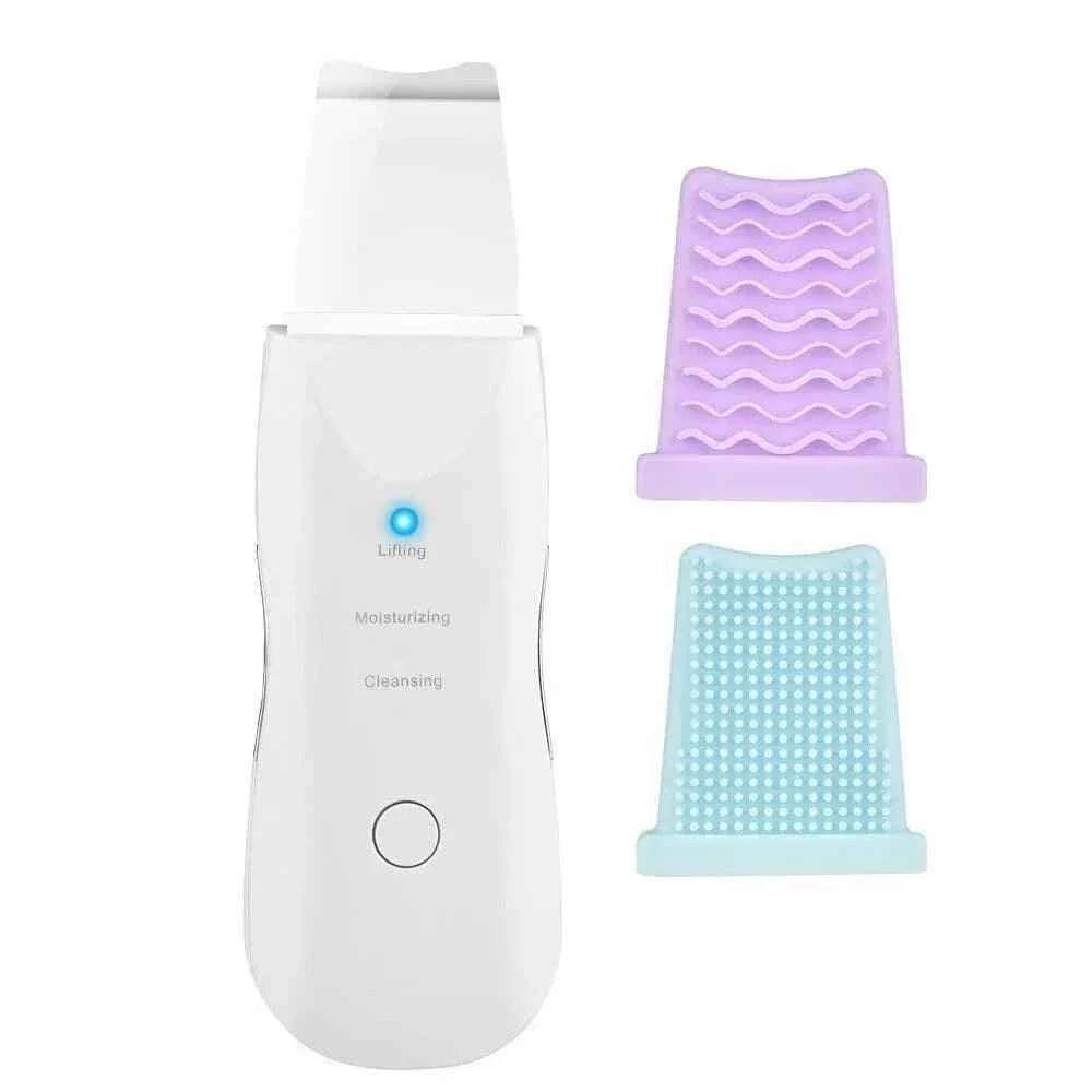Ultrasonic Skin Scrubber, Deep Cleansing Facial Exfoliator, Vibrating Face Cleaner, Blackhead Extractor, Facial Massager with Ultrasonic Peeling, Cavita