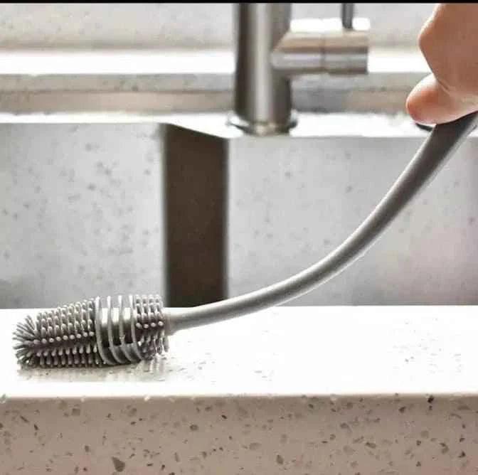 Bottle Cleaning Brush Rubber TPR Bristles