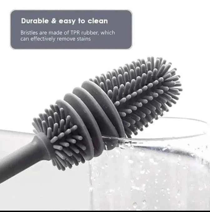Bottle Cleaning Brush Rubber TPR Bristles
