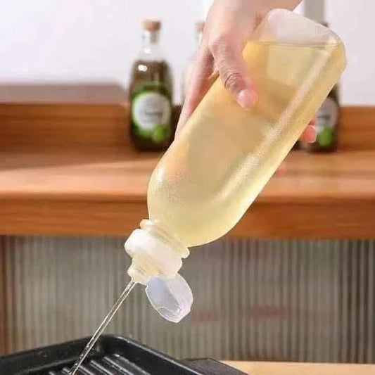 500ML Oil Splash Transparent Plastic Bottle.