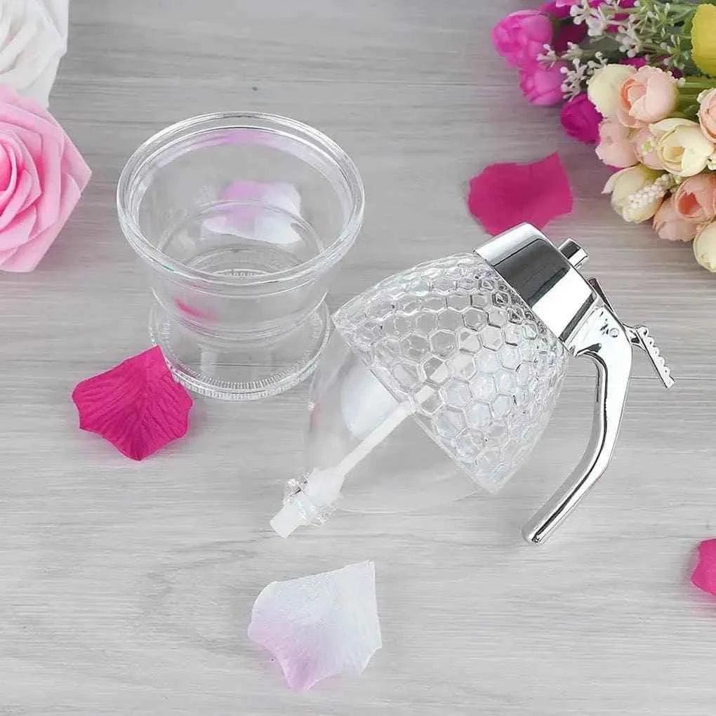 Transparent Acrylic Dispenser for Honey.