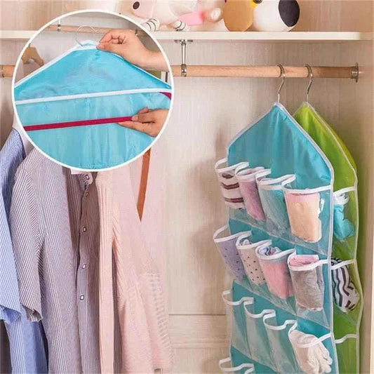 16 Pockets Multifunctional Socks Organizer