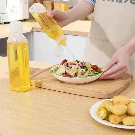 500ML Oil Splash Transparent Plastic Bottle.