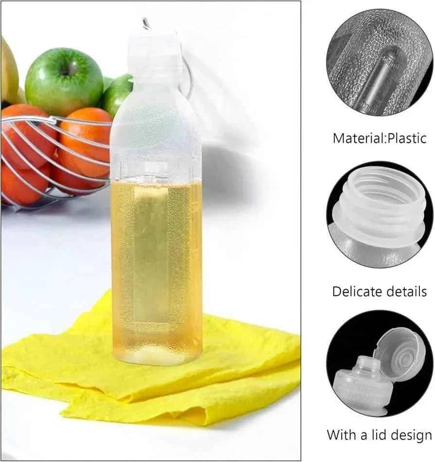 500ML Oil Splash Transparent Plastic Bottle.
