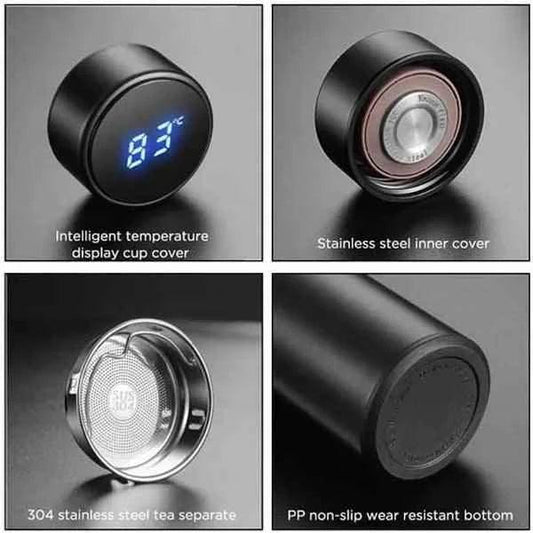 500ML Led Temperature Display Bottle Stainless Steel.