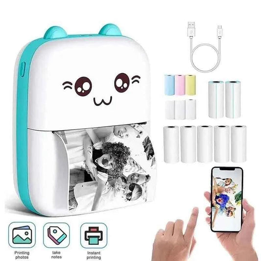 Pocket Printer Mini Bluetooth Photo Printer Pocket Wireless Printer