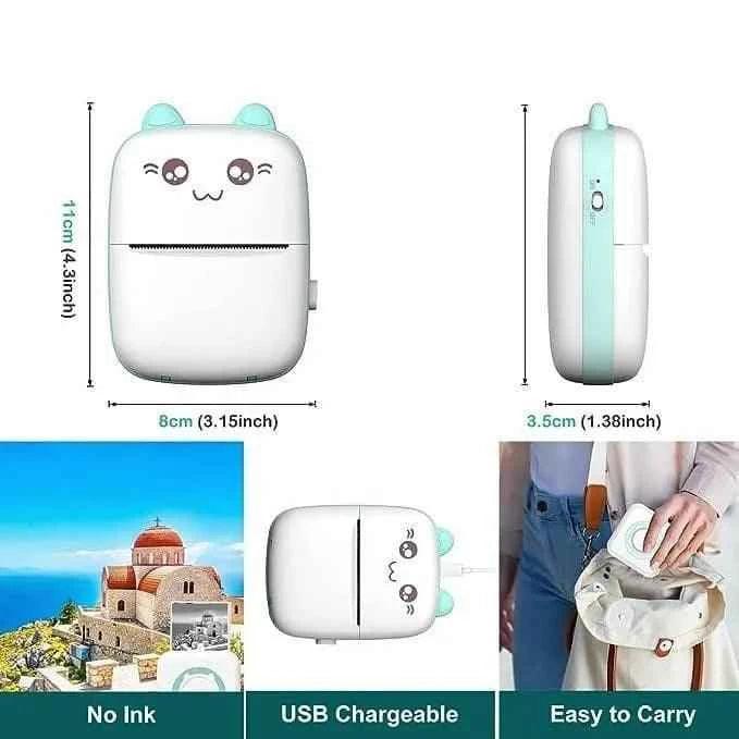 Pocket Printer Mini Bluetooth Photo Printer Pocket Wireless Printer