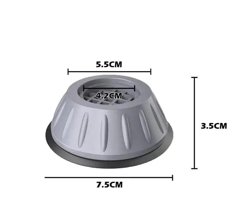 Pack of 4 Washing Machine Shock Pads - Non-Slip Shock Absorbers for Feet - Clarify.pk