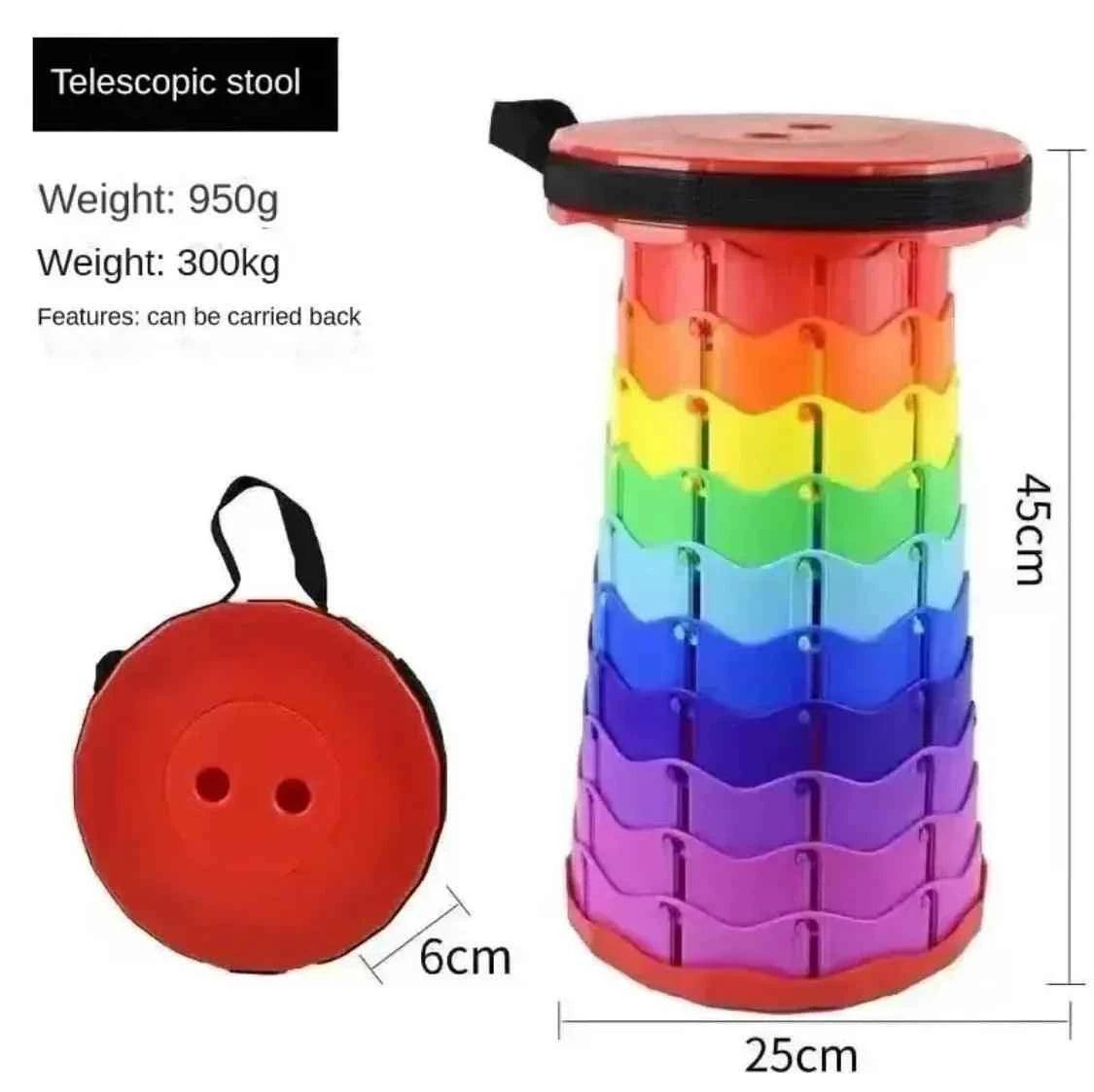 Outdoor Telescopic Stool retractable chair seat