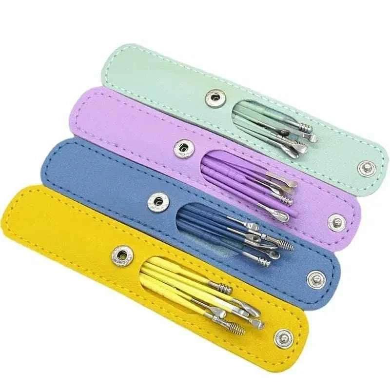 Pack of 2 Stainless Steel 6 pieces Earpick Ear Cleaner Spoon Wax Removal Tool amazing gadgets