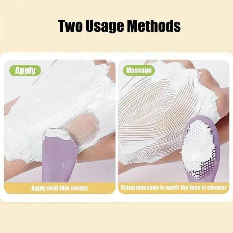 Double Head Silicone Facial Mask Brush