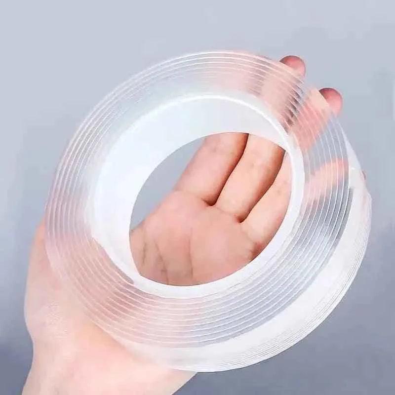 Nano Double Tape, Transparent Nano Tape, Powerful Wall Stickers For Bathroom Kitchen Gadgets Home, Washable Self adhesive Transparent Tape, Universal Hook Tape amazing