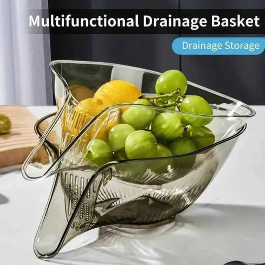 Multipurpose Drainage Vegetable/Fruits Acrylic Kitchen Basket