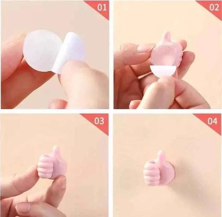 Silicone Multifunctional Hand Wall Clips 10 pieces