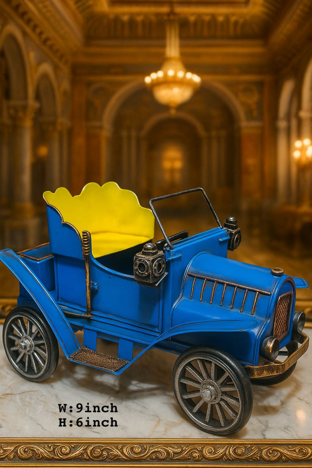 Metal Jeep Showpiece – Vintage Decorative Model