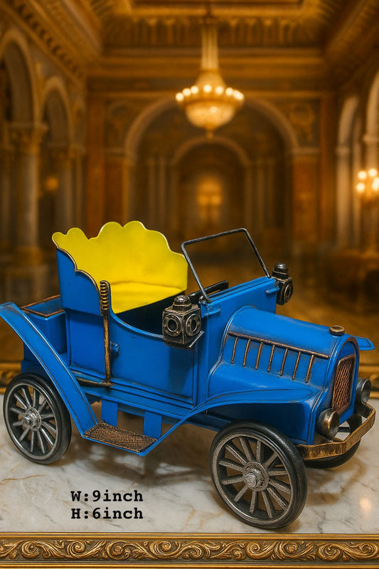 Metal Jeep Showpiece – Vintage Decorative Model