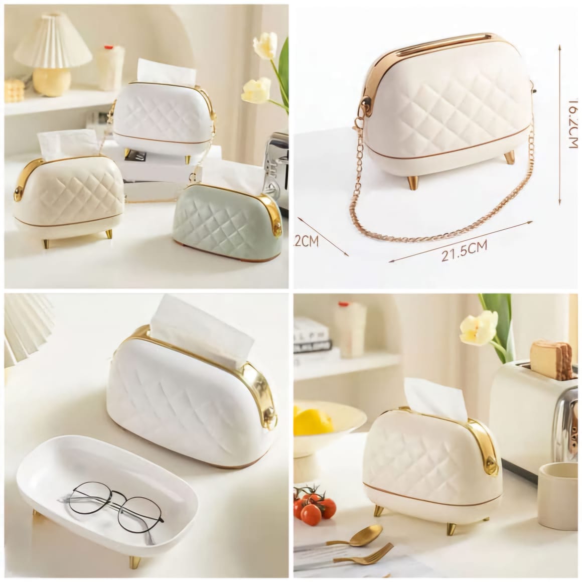 Luxury Purse Style Tissue Box – Elegant Tissue Holder