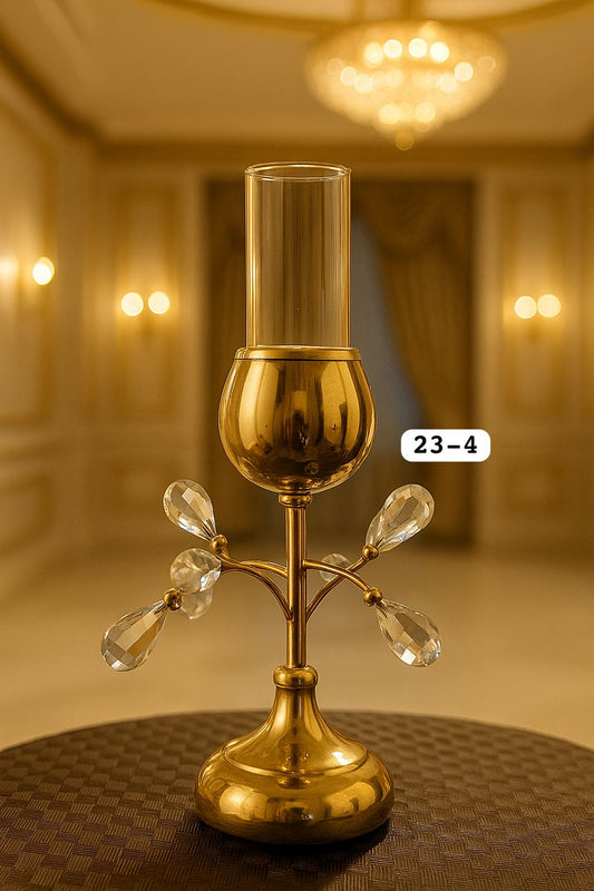 Crystal Candle Stand – Elegant Home Decor