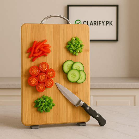 Eco Bamboo Wooden Cutting Board – Durable & Antibacterial