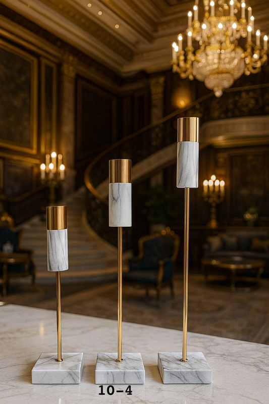 Luxury 3pcs Marble Candle Holders – Elegant Home Decor