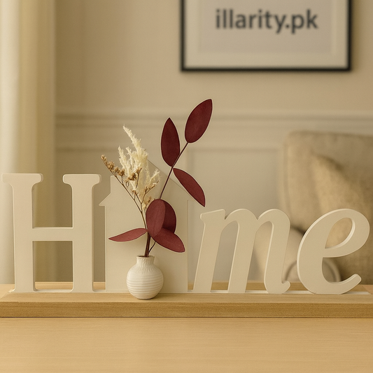 Home Wooden Decoration Piece – Rustic Tabletop Décor for Living Room