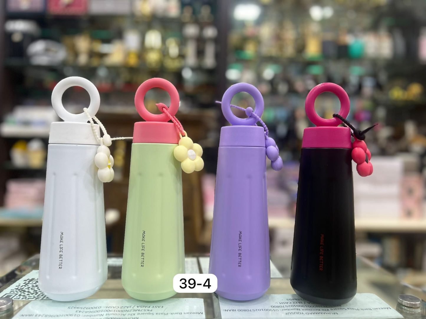 Cute Loop Handle Vacuum Flask – 450ml Insulated Bottle (Each)