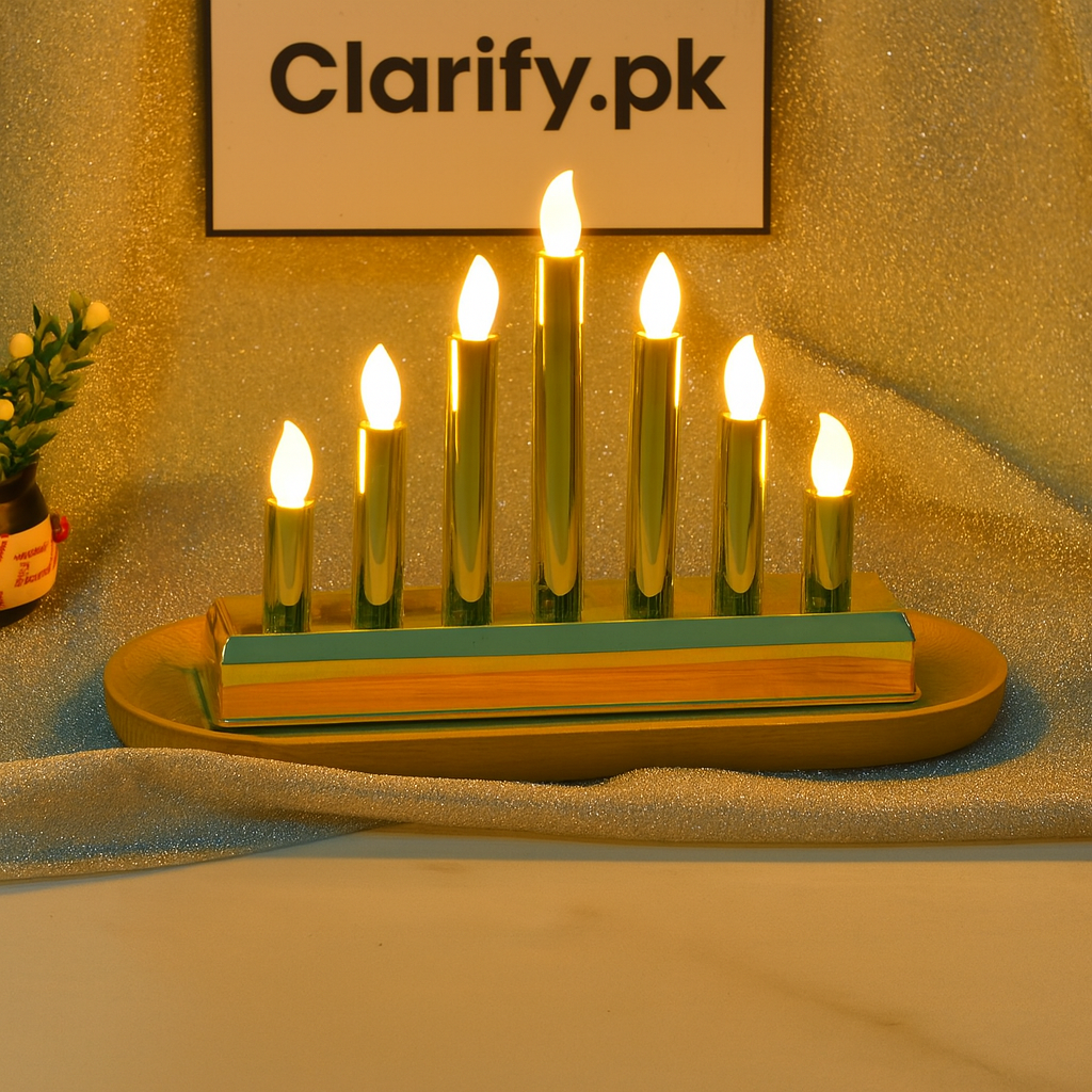 LED 7 Candle Set – Flameless Decorative Candle Lights